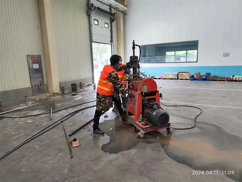 海宁厂房地面下沉塌陷注浆加固施工